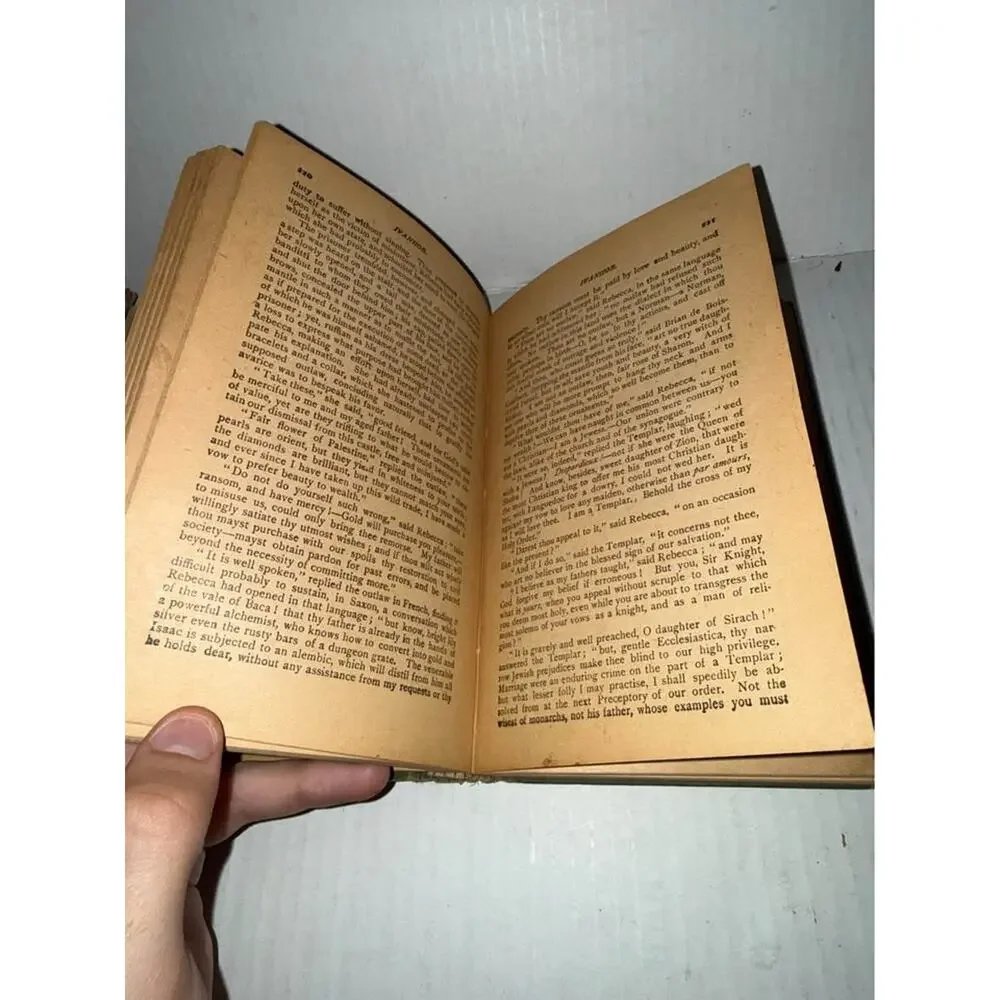 Ivanhoe by Walter Scott Antique Hardcover Donohue Henneberry & Co.